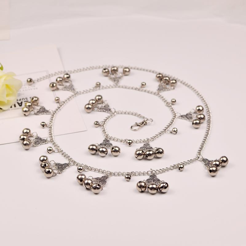 ベリーチェーン レディース 女性用 民族風 鈴飾り ウエストチェーン ベリーダンス 敦煌舞 発表会 舞台衣装 イベント 華やか アクセサリー