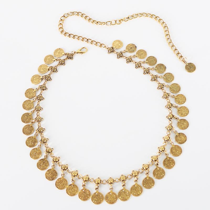 ウエストチェーン レディース エスニック メタル レトロ アンティーク ボヘミアン ダンス 衣装飾り お..