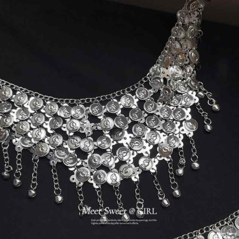 ベリーダンス 腰飾り フリンジ ウエストチェーン エスニック 民族風 個性的 スタイリッシュ 華やか ゴ..