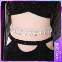 ベリーダンス レディース ウエストチェーン タッセル フリンジ カラフル ラインストーン クリスタル 腰飾り オリエンタル コスチューム 華やか セクシー