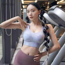 ブラトップ レディース スポーツブラ クロスバック タンクトップ 一体型パッド 防振 ハイサポート ヨガ ランニング ジム フィットネス 吸湿速乾 通気性 美背...