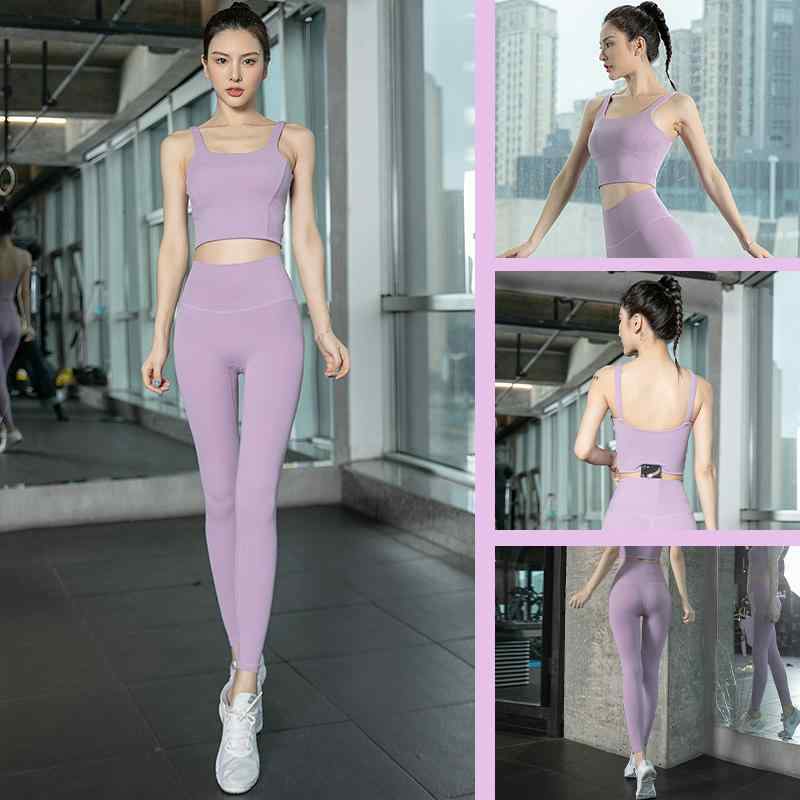 ヨガウェア レディース セットアップ 上下セット 春夏 高級感 スポーツブラ ブラトップ タンクトップ ノースリーブ ヨガ フィットネス ランニング ジム トレーニング 高伸縮性 通気性 速乾性 ホールド感 ナイロン クロップド丈