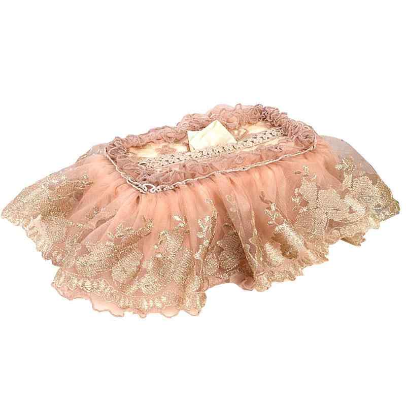 ティッシュカバー おしゃれ ケース レース 花柄 フリル 装飾 ふんわり 布製 上品 エレガント 車載 リビ..