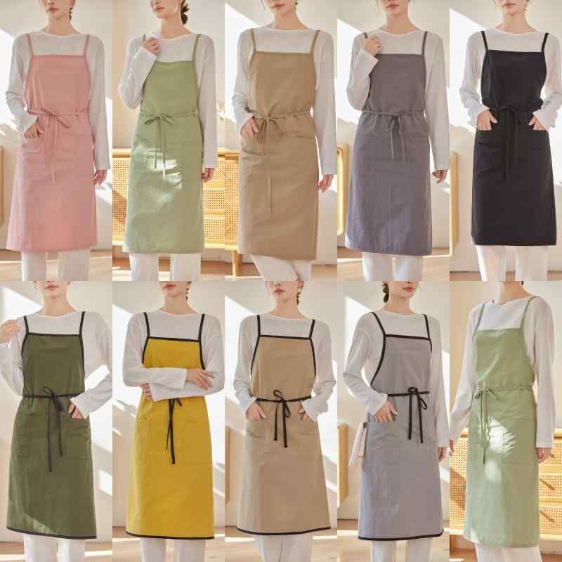 エプロン メンズ レディース 撥水 防汚 韓国 おしゃれ ナイロン素材 キッチン 料理 家庭用 業務用 ワー..