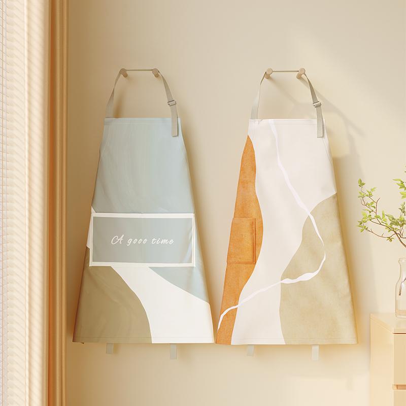 エプロン レディース モランディカラー くすみカラー おしゃれ かわいい キッチン 家庭用 料理 調理 お菓子作り ベーキング 絵画 ガーデニング 作業用 防水 防油 油汚れ防止 ポリエステル製 前掛け