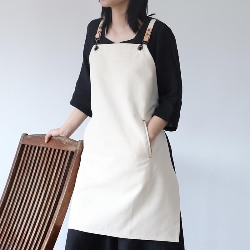 エプロン メンズ レディース 防水 帆布 再生繊維 無地 シンプル カジュアル 花屋 レストラン ベーカリ..