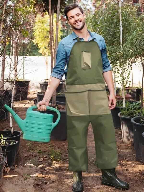 ワークエプロン メンズ レディース アウトドア ガーデニング 園芸 庭仕事 農作業 オックスフォード生地..