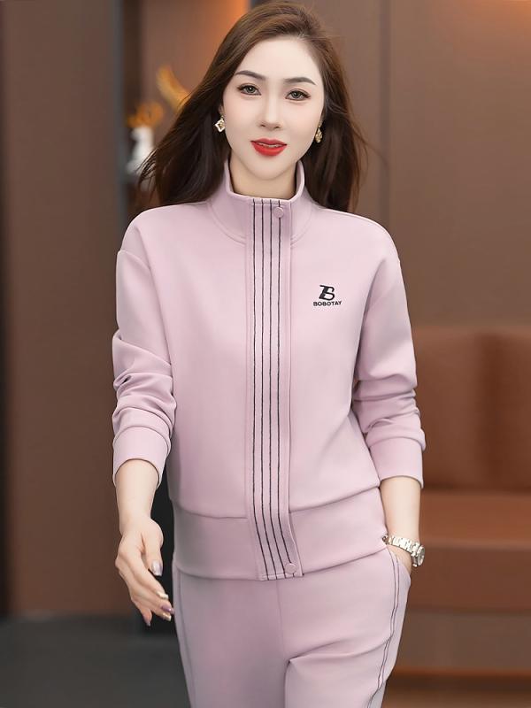 セットアップ レディース 春夏 スウェット ジャージ 小柄 低身長向け 韓国 上品 スタンドカラー ハーフジップ カジュアル 普段使い ルームウェア ポリエステ...