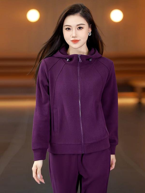 スウェット セットアップ レディース 女性用 秋冬 フード付き ジップアップ 長袖 ロングパンツ 上下セット 小柄 低身長 体型カバー 細見え 着痩せ ゆったり カジュアル スポーツ 普段使い お出かけ 上品 エレガント 若見え おしゃれ