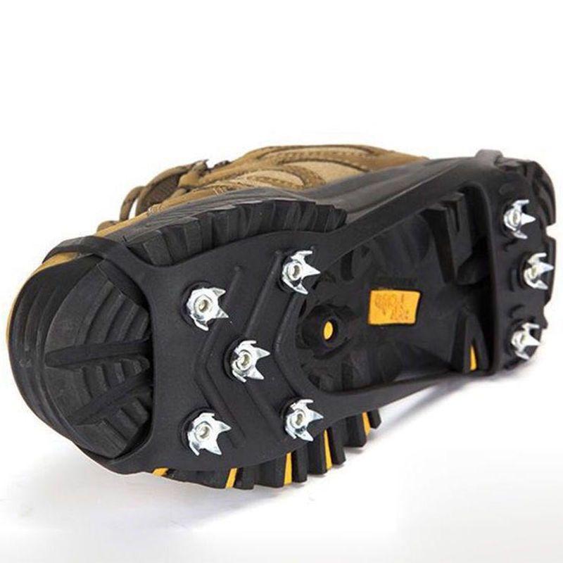 アイゼン メンズ レディース 大人用 8本爪 簡易 スパイク 登山 アウトドア 滑り止め 転倒防止 雪上 氷上 靴用チェーン 秋冬