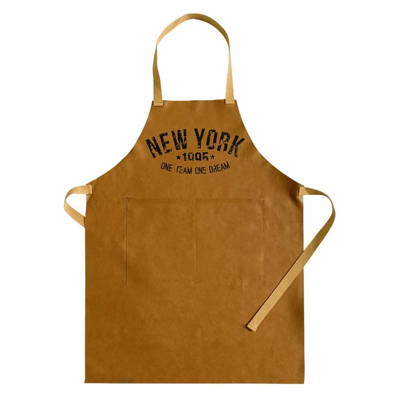 エプロン メンズ レディース おしゃれ 北欧風 PUレザー 合皮 フェイクレザー キッチン 料理 クッキング 作業用 防水 撥水 防油 油汚れ防止