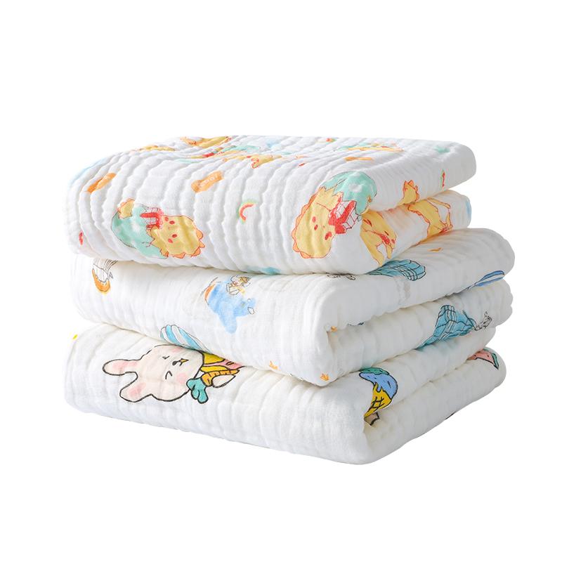 おくるみ ベビー 新生児 赤ちゃん 子供 純綿 ガーゼ バスタオル やわらか 吸水性 高密度 4重ガーゼ 6重..
