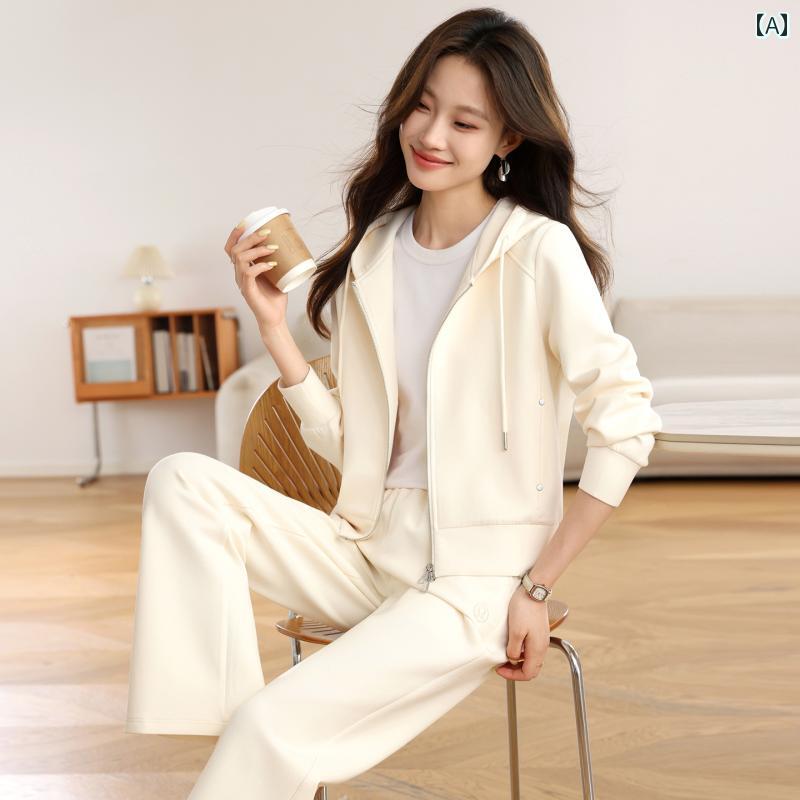 スポーツウェア レディース 春秋 韓国 おしゃれ 上品 若見え 低身長 カジュアル スウェット パーカー ..