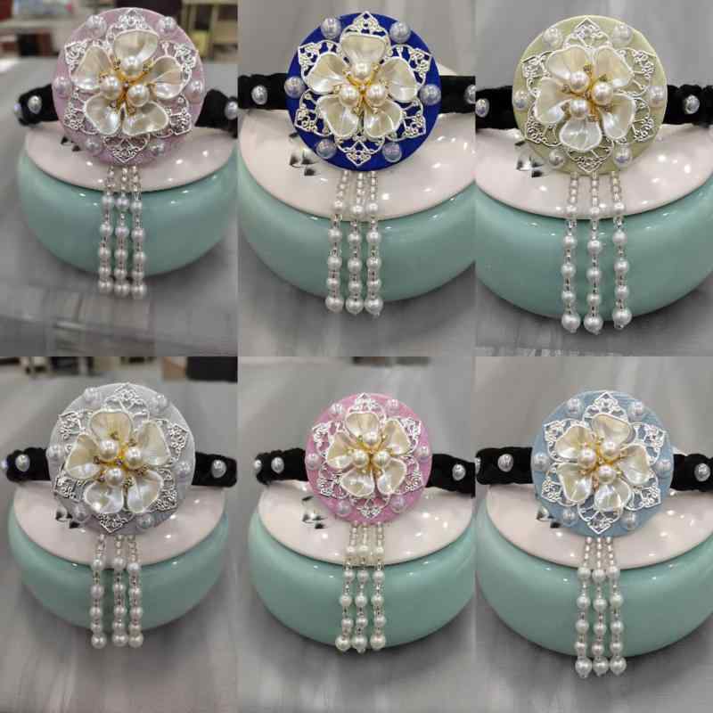 カチューシャ レディース 女性用 朝鮮族 少数民族 伝統 韓服 舞台衣装 撮影 イベント コスプレ ヘッド..