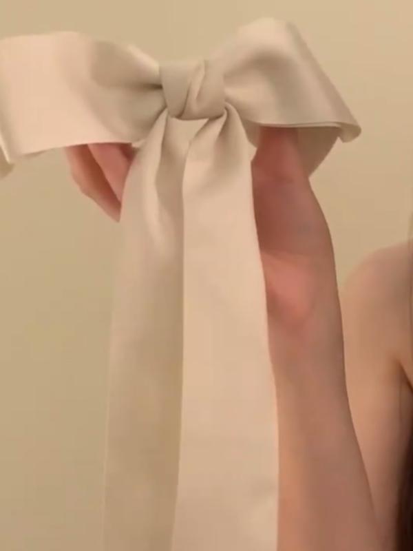 ヘアクリップ レディース フレンチ リボン バンスクリップ サイドクリップ 髪飾り かわいい おしゃれ ..