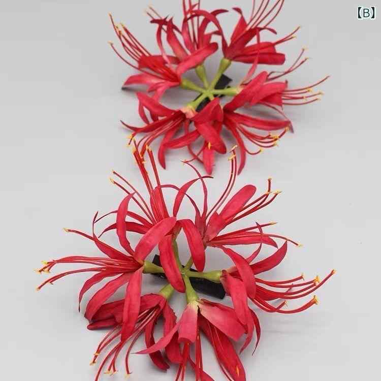 かんざし 芸妓 花魁 着物 和装 撮影小物 長尺タッセル 彼岸花 悪女風 レトロ モダ...