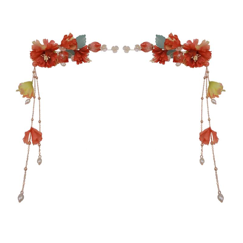 ・主な素材: 絹紗・スタイル: ・状態: 新品・ヘアアクセサリー種類: クリップ・装飾素材: 未装飾