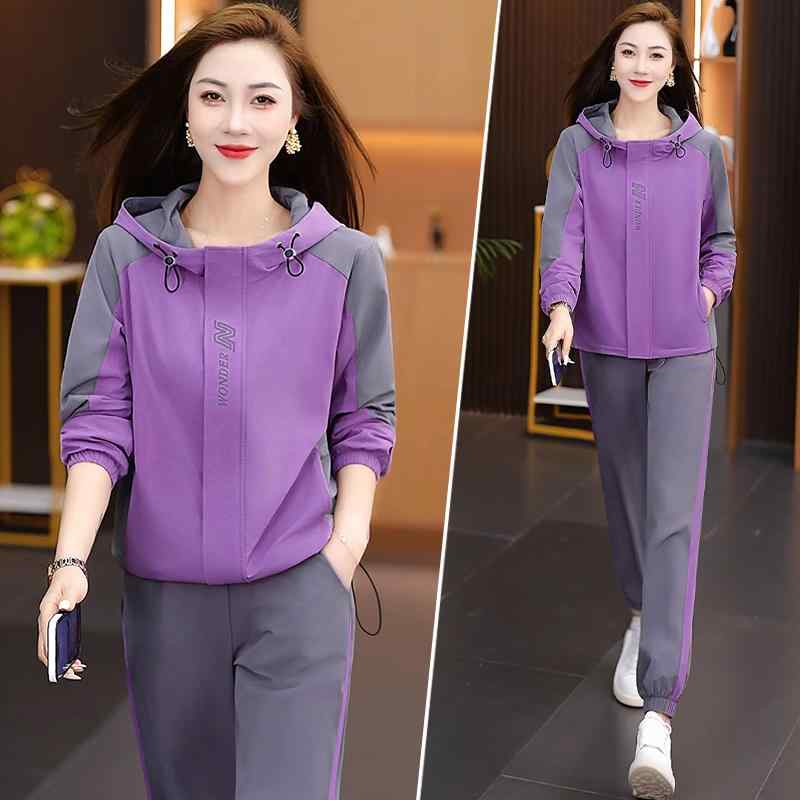 スポーツウェア レディース 女性用 ミセス 春秋 パーカー フーディ セットアップ おしゃれ エレガント ..