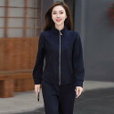 セットアップ レディース 春秋 スウェット カジュアルウェア 韓国 ファッション 着痩せ ジップアップ スタンドカラー 長袖 伸縮性 ポリエステル 綿 普段使い...