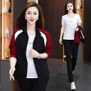 スウェット レディース セットアップ 春秋 ジップアップ 長袖 ロングパンツ スタンドカラー カジュアル おしゃれ ファッション 若見え 体型カバー ダンス エ...