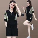 スポーツウェア レディース 接触冷感 半袖 速乾 薄手 ランニング ショートパンツ カジュアル セットアップ 上下セット 細見え 夏 再生繊維 ポリエステル ナ...