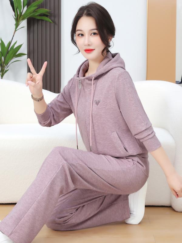 スウェット セットアップ レディース 春秋 上下セット カジュアル スポーツウェア エレガント おしゃれ..