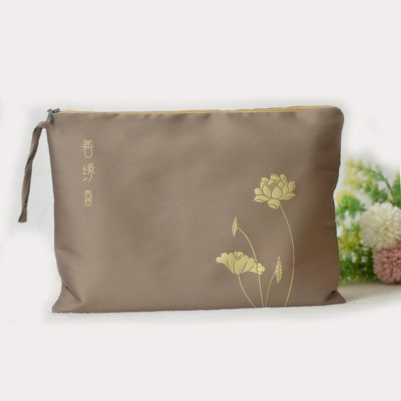 経本 数珠入れ 袋 バッグ ポーチ 写経 経典 袈裟 収納 携帯 ケース ファスナー 厚手 丈夫 持ち運び 巡..