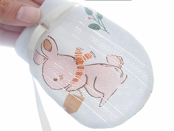 手袋 ベビー 新生児 赤ちゃん 0-3ヶ月 爪ひっかき防止 グローブ 顔保護 春夏 薄手 涼しい 通気性 調節..