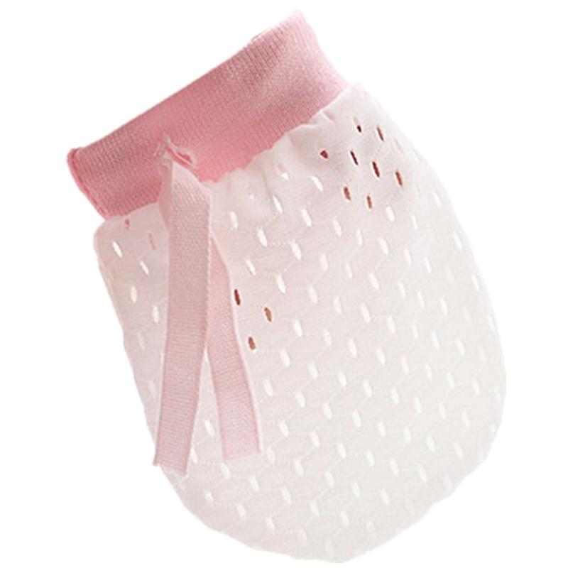 ミトン 新生児 ベビー 赤ちゃん 夏用 接触冷感 薄手 メッシュ 通気性 綿 コットン 引っ掻き防止 爪保護 口に入れても ハンドカバー 手袋