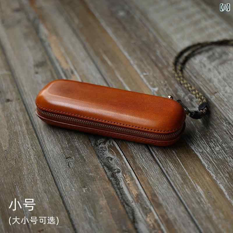 メガネケース 男女兼用 メンズ レディース レトロ 牛革 ハンドメイド 耐衝撃 ストラップ付き 携帯用 サングラスケース 収納ケース