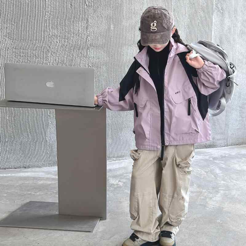 アウター 女の子 キッズ ジュニア マウンテンパーカー ジャケット 3in1 スリーインワン フリースインナ..