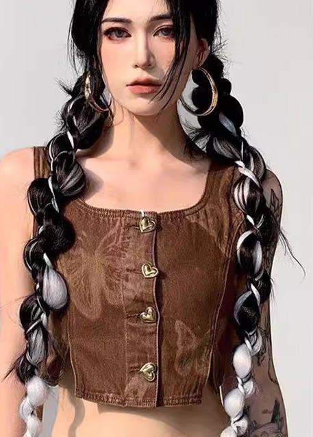 エクステ ゴム ウィッグ ギャル 甘辛ミックス 欧米 ボクサー ポニーテール 三つ編み ツイスト ハイライト リアル 高温繊維 ねじり ヘアアレンジ 白 茶 黒