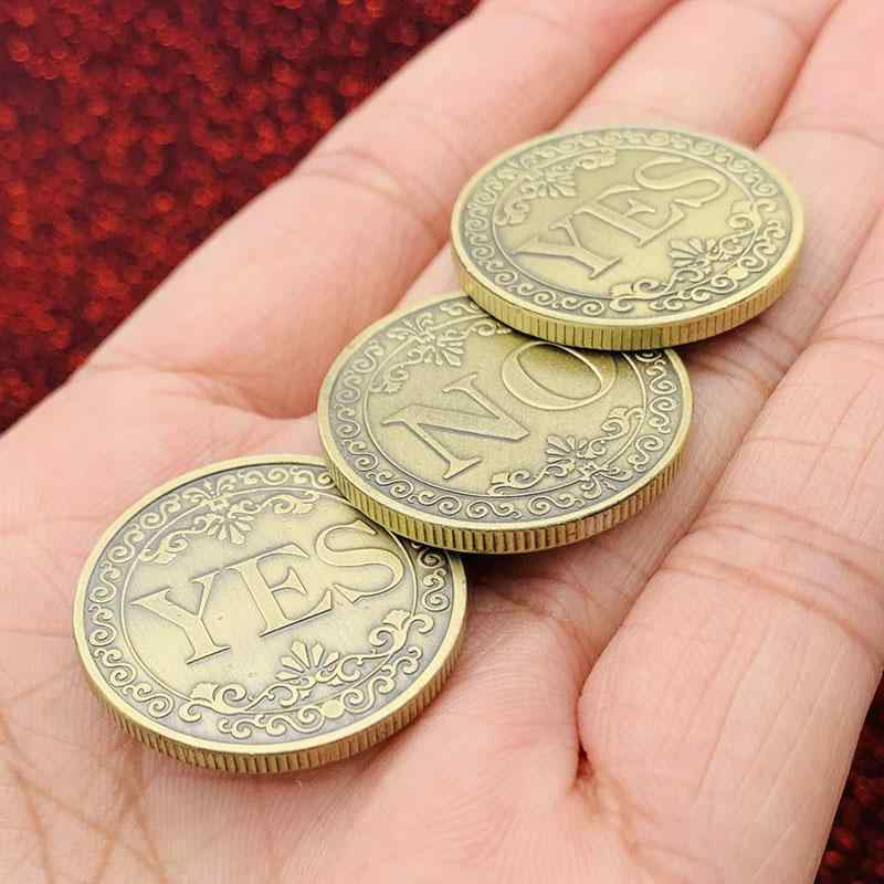 コイン おもちゃ 記念 決断 メッキ レトロ 手品 グッズ 判断 占い お守り ラッキーアイテム メタル コ..