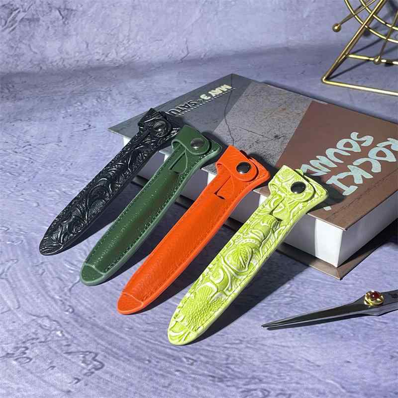 ハサミ ケース 収納 カバー シザー レザー 美容師 スタイリスト 携帯 ライチ柄 ツール シンプル おしゃ..