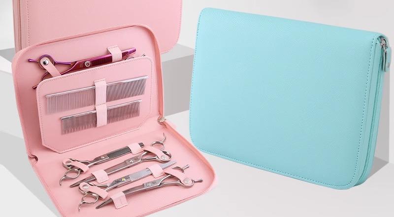 ハサミ ケース 収納 カバー シザー 美容師 スタイリスト ペット トリマー ツール バッグ おしゃれ 持ち..