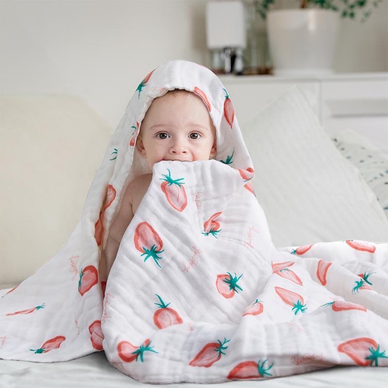 バスタオル ベビー 赤ちゃん 新生児 子供 キッズ 湯上げタオル 大判 綿 コットン 高密度ガーゼ ふわふ..