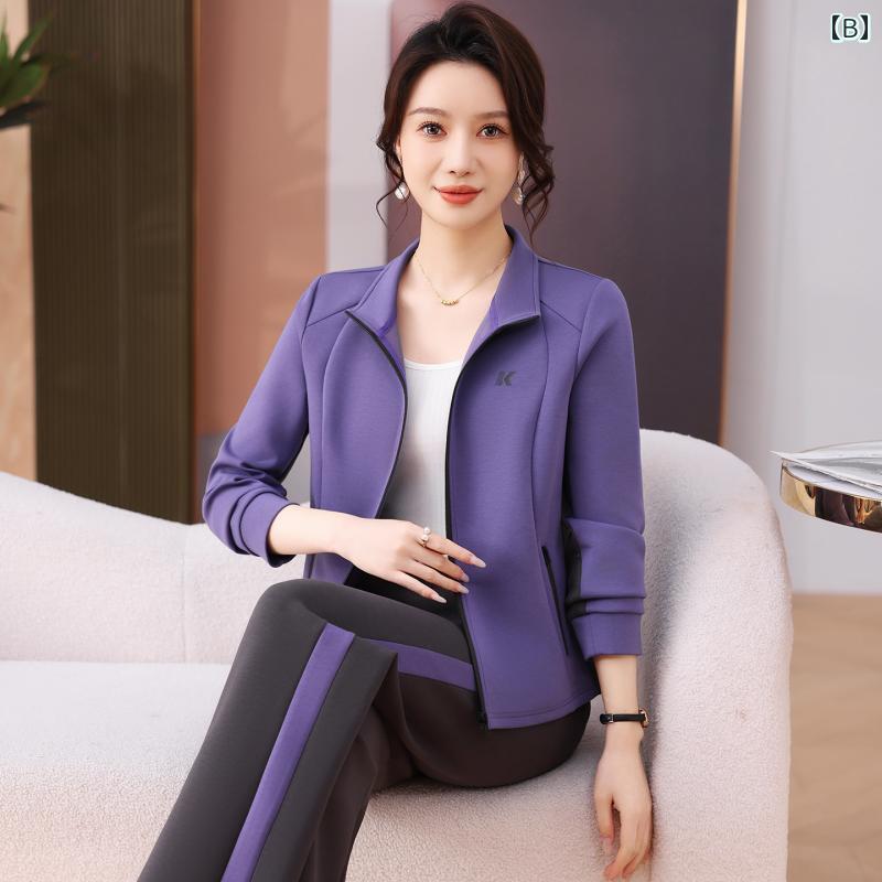 セットアップ レディース ミセス カジュアル スポーツウェア 長袖 スウェット トレ...