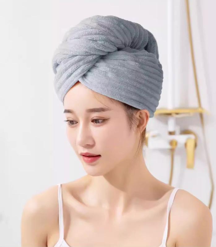 ヘアドライキャップ レディース 女性用 超吸水 速乾 厚手 ドライヤー不要 髪ダメージ軽減 タオルキャッ..