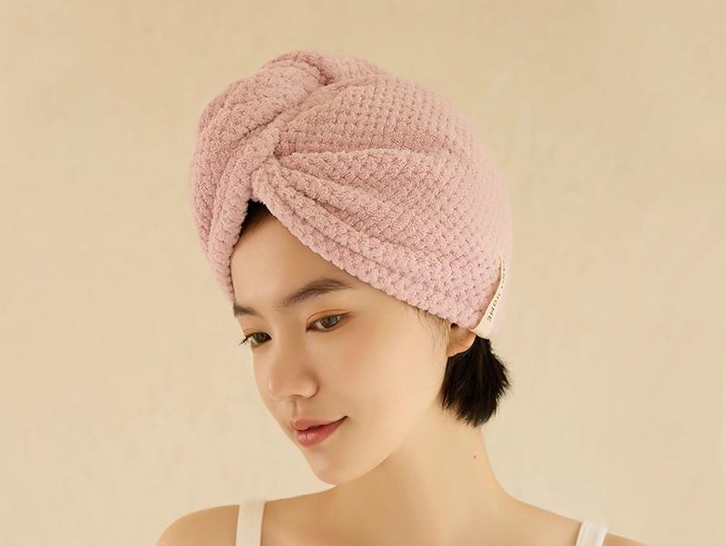 ヘアドライキャップ 女性用 抗菌 吸水性抜群 速乾 厚手 お風呂上り 洗髪後 ドライヤー時間短縮 髪保護 ..