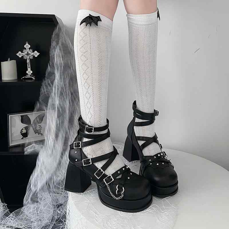 YELLO ハイヒール・パンプス y2k 個性派 ソックス付き YELLO