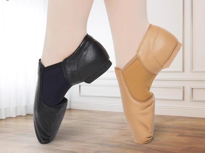 ダンスシューズ レディース キッズ 本革 牛革 豚革 皮革 ソフトソール 2重底 猫爪 ヒール付き Tストラップ ジャズ バレエ レッスン 練習用 発表会 舞台 快適 軽量 靴