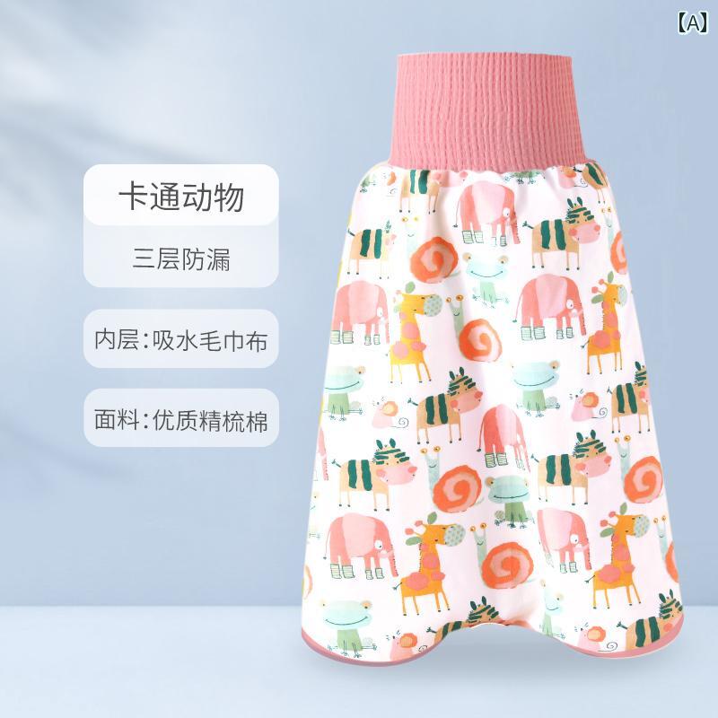 トレーニングパンツ 男の子 ベビー 子供用 おねしょ対策 防水 漏れ対策 高腰 ハイウエスト スカートタイプ 速乾性 布おむつ トイレトレーニング おむつ卒業 コットン 綿 かわいい キャラクター柄