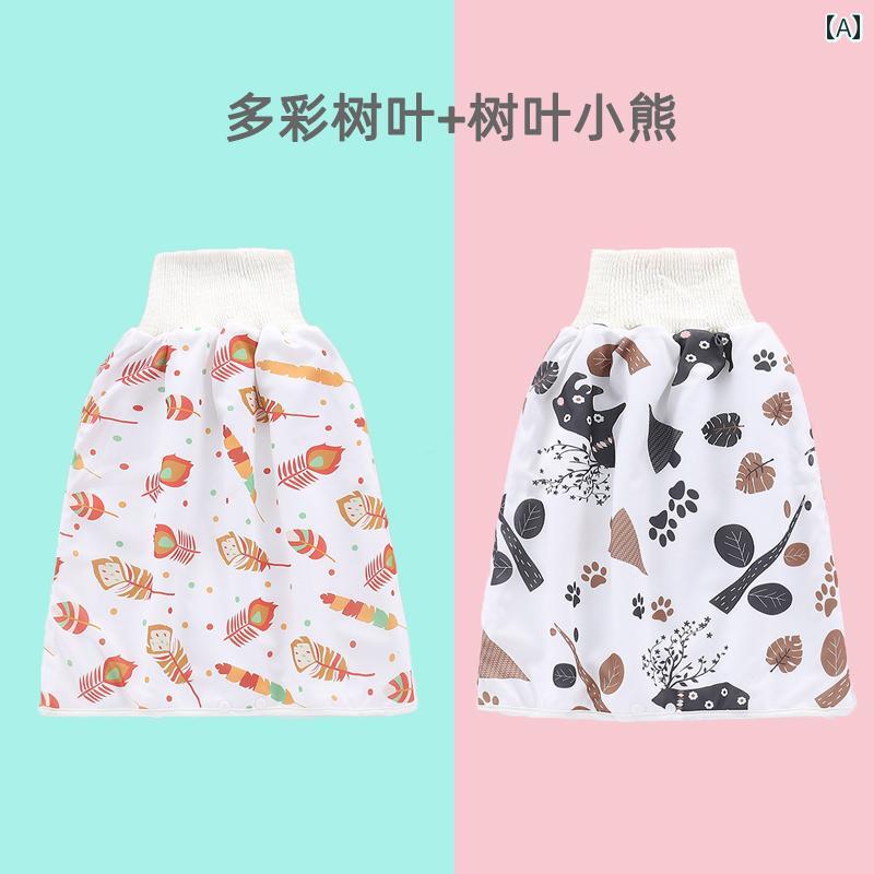おねしょスカート ベビー 子供 キッズ トイトレ トレーニング おねしょ対策 綿 コ...