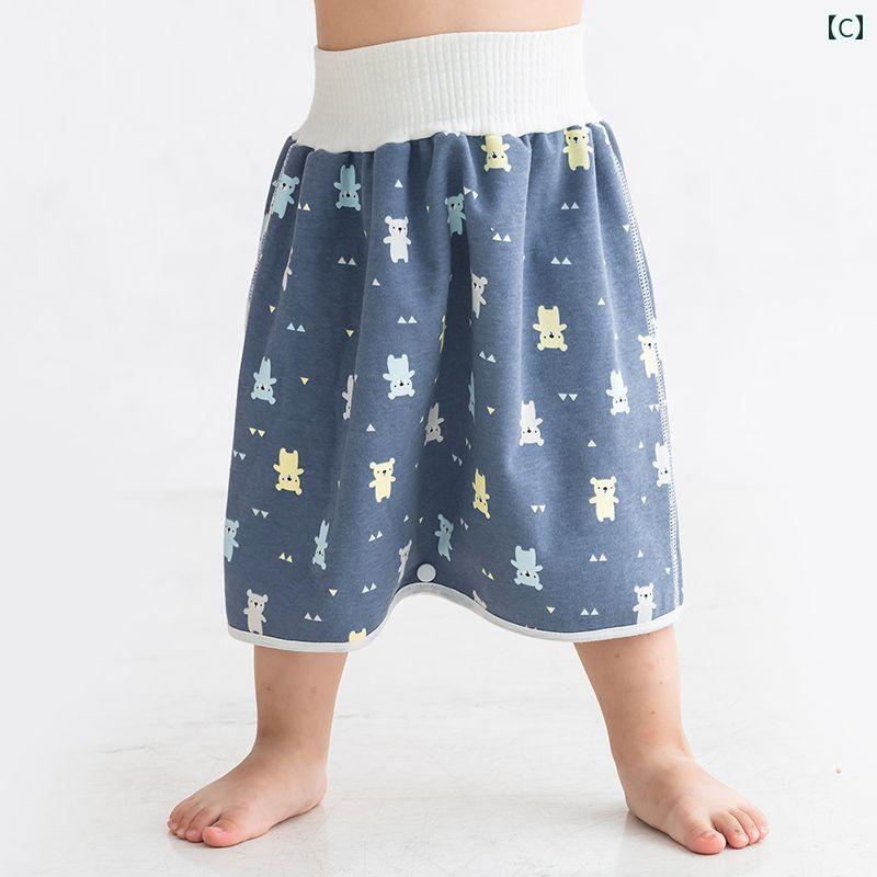 おねしょスカート ベビー キッズ 子供用 JT 防水 漏れ防止 ハイウエスト トイレト...