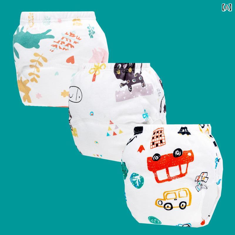トレーニングパンツ ベビー 男の子 女の子 新生児 乳幼児 幼児 純綿 コットン ガー...