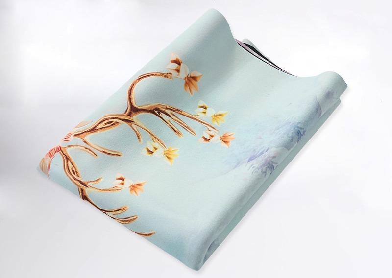 ヨガラグ レディース ヨガマット ヨガタオル スエード調 ゴム 滑り止め グリップ性 吸汗速乾 軽量 コン..