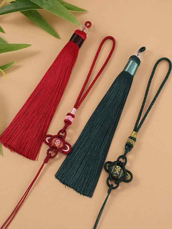 カーアクセサリー 中国結 五帝銭 瓢箪 編み込み 手作り タッセル 吊り下げ ストラップ 車内装飾 開運 ..