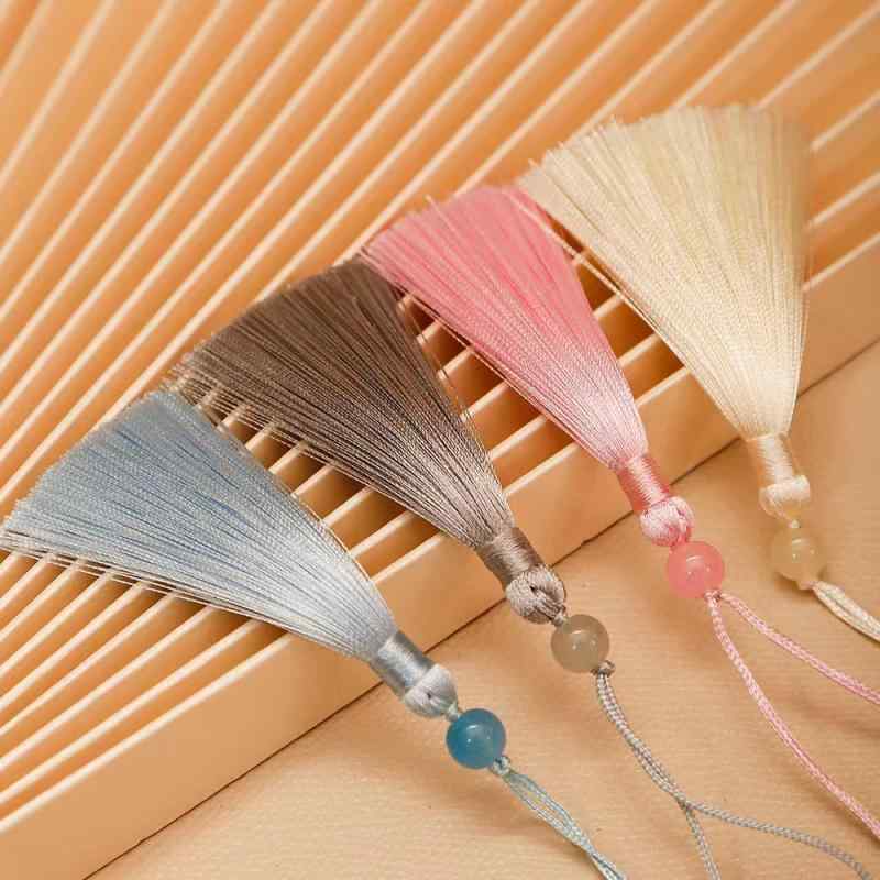 アクセサリーパーツ しおり ブックマーク タッセル 房飾り 中国結び チャイナ結び 手芸材料 ハンドメイ..