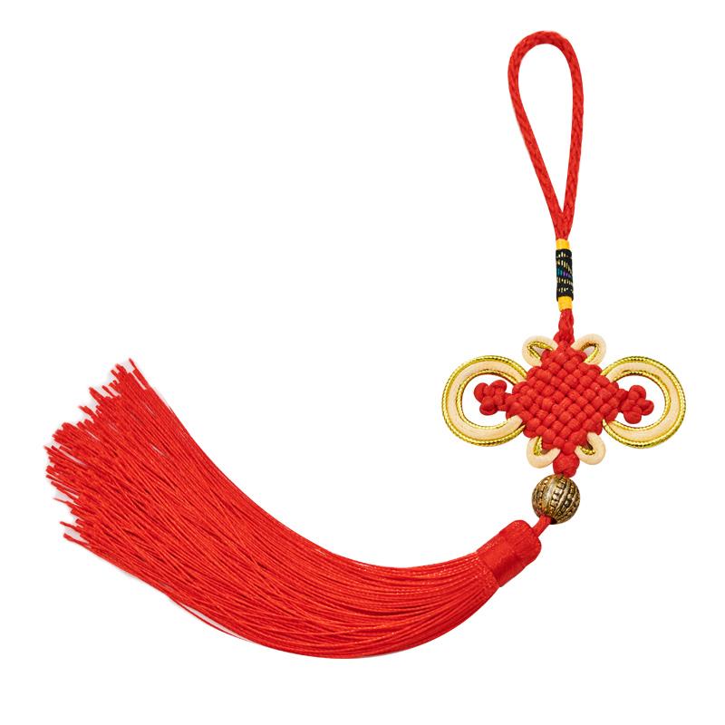 中国結び 10個セット ミニ 富貴結び 吊り下げ 飾り紐 タッセル 房飾り 開運 縁起物 オーナメント スト..