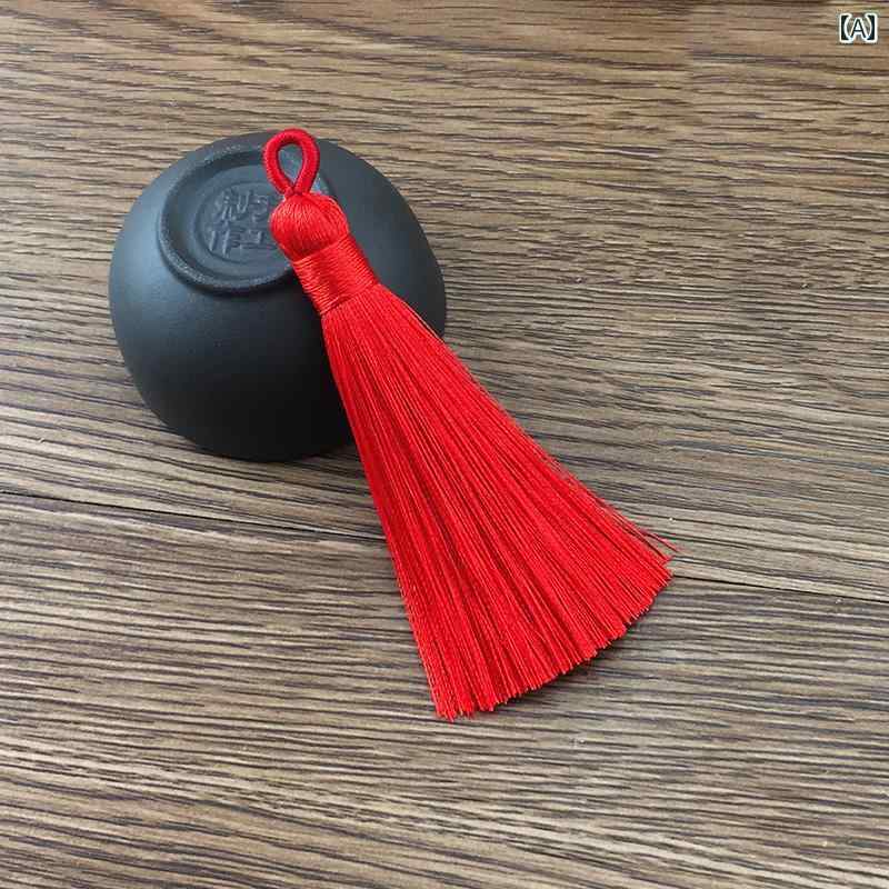 アクセサリーパーツ 和風 レトロ クラシック アンティーク タッセル 房飾り 吊り飾り 中国結び 手芸 DIY 材料 扇子飾り 装飾品 ペンダント チャーム